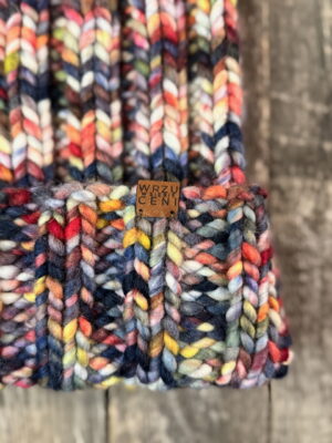 Czapka Crazy Merino z wełny merynosa; kolor mix kolorów