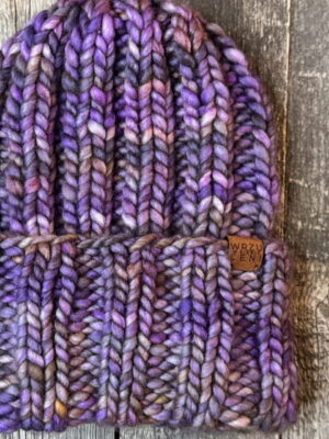 Czapka Crazy Merino z wełny merynosa; kolor mix fiolet