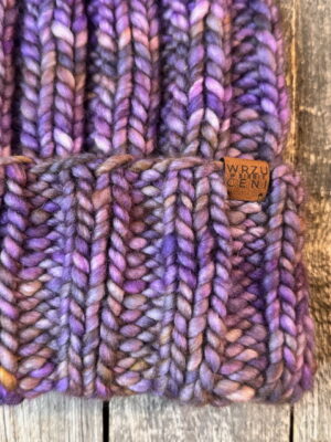 Czapka Crazy Merino z wełny merynosa; kolor mix fiolet